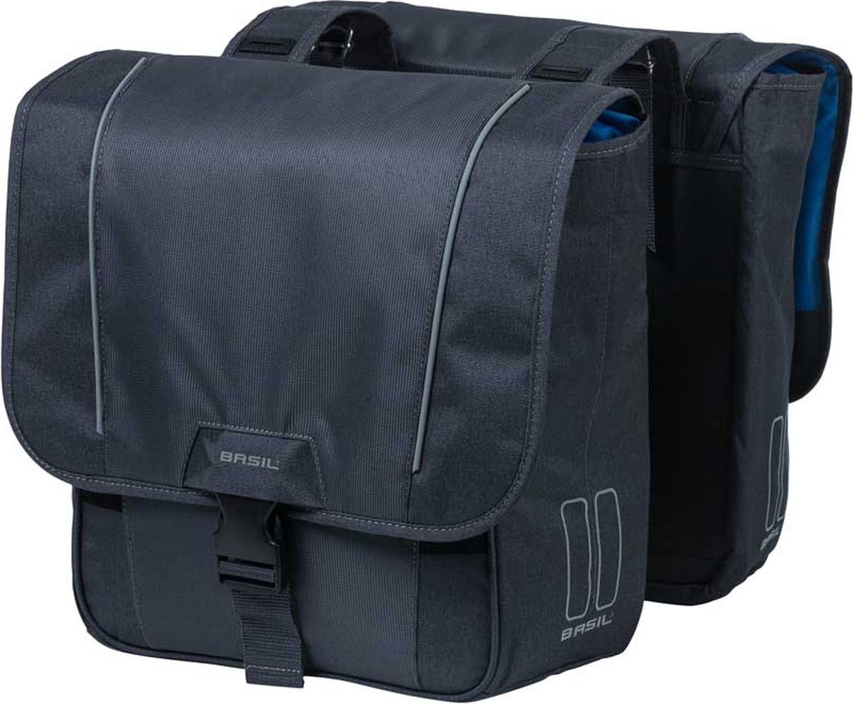 Basil Sport Design doppelte Fahrradtasche grau