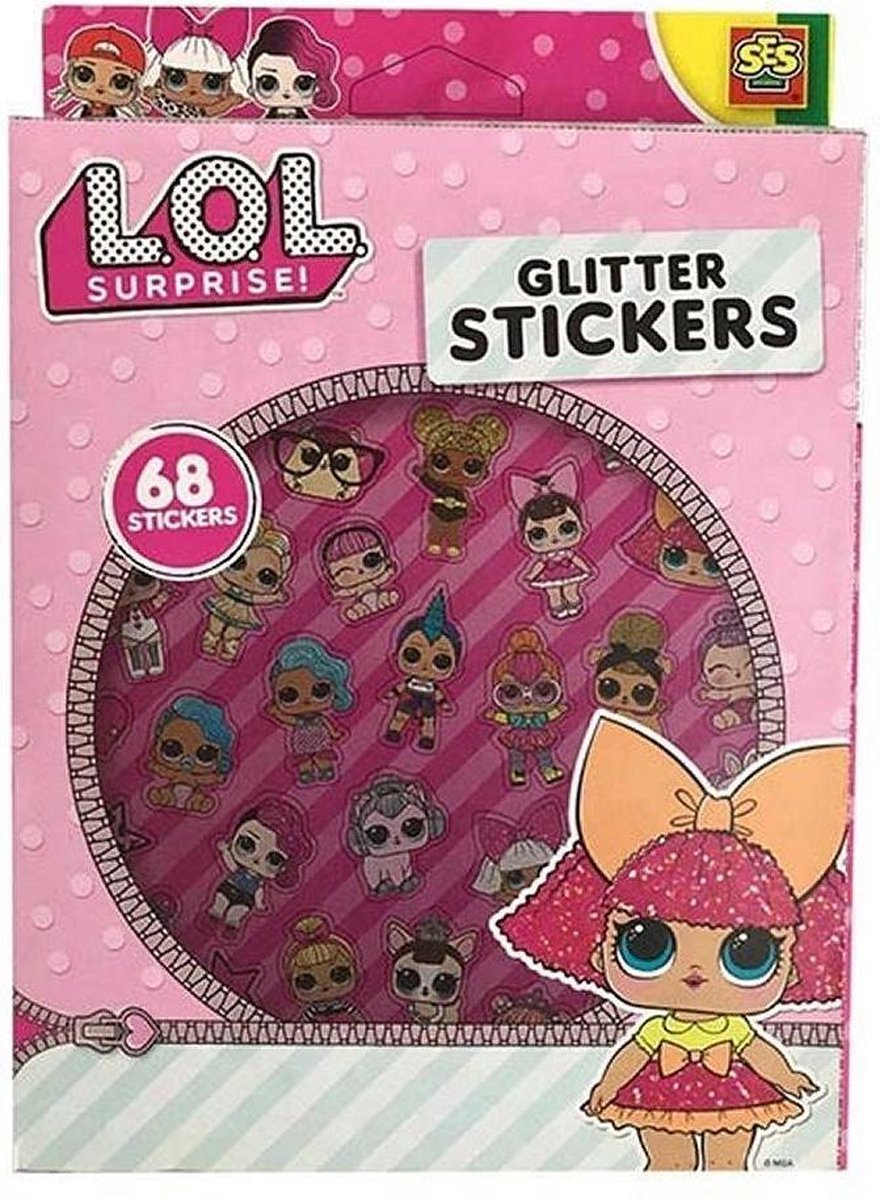 SES LOL Glitter Sticker