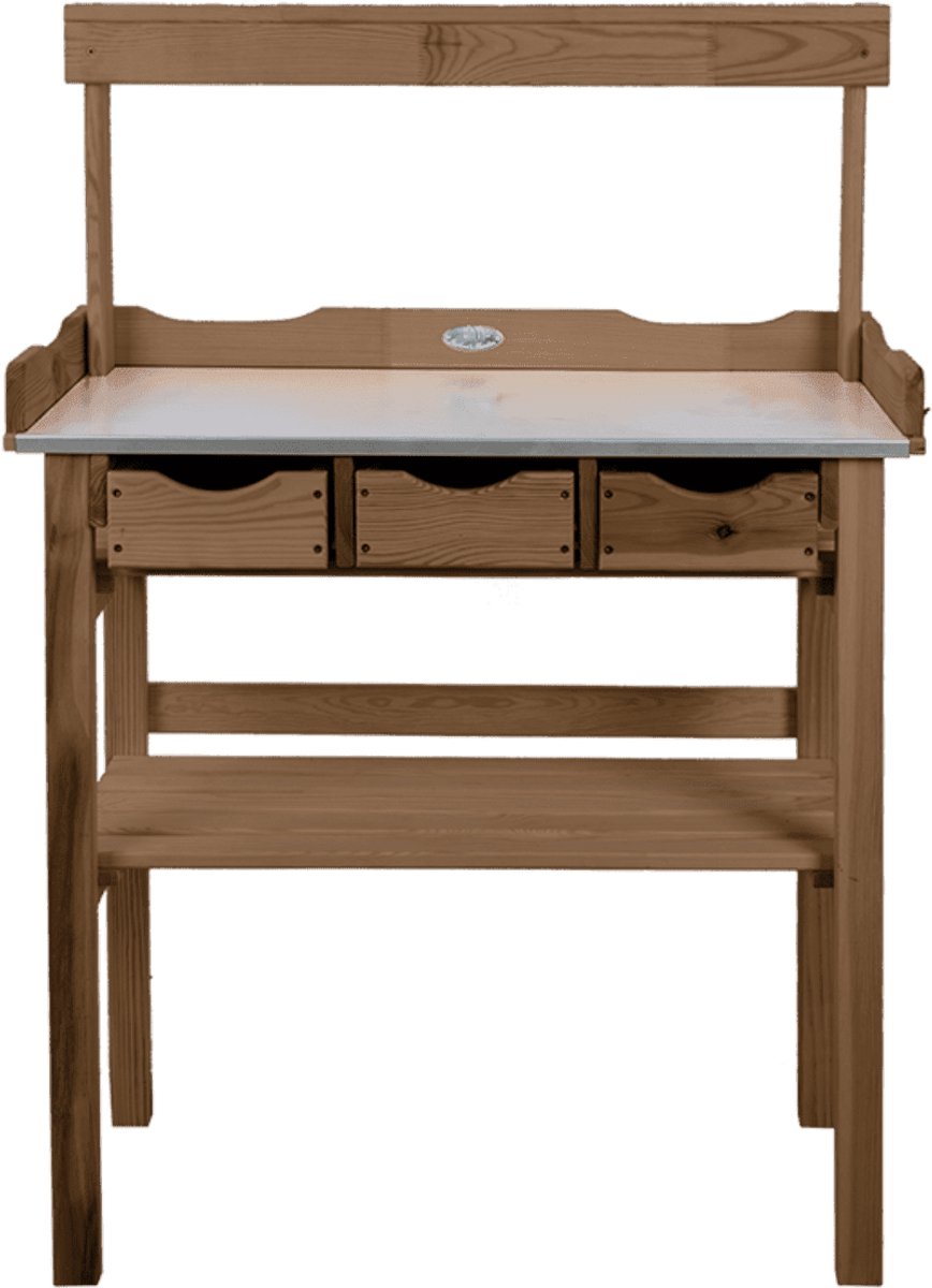 Esschert Design Topftisch mit Aufsatz
