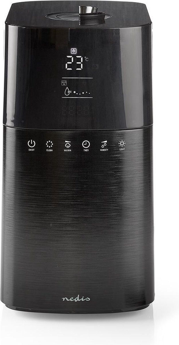 Nedis Luftbefeuchter 6 L inkl. Hygrometer schwarz