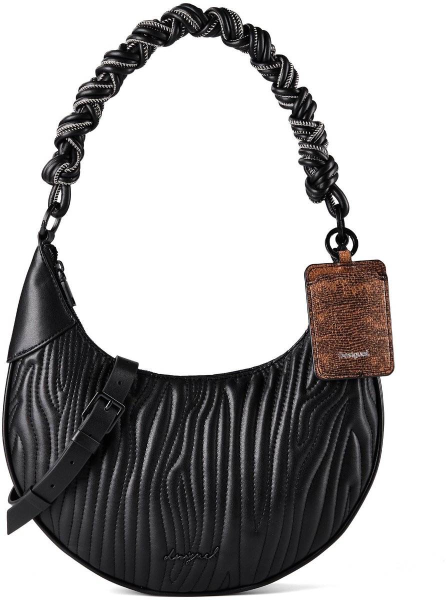 Desigual Damentaschen, Toilettenartikel und Koffer Mittelgroße, ovale, geprägte Tasche