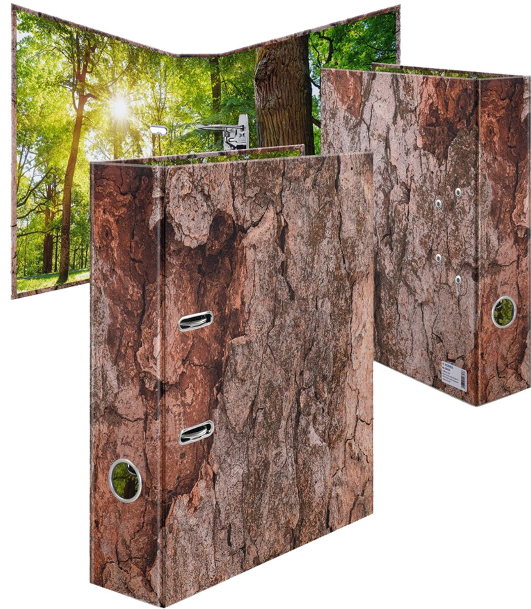 5 x HERMA Motiv-Ordner A4 Wood