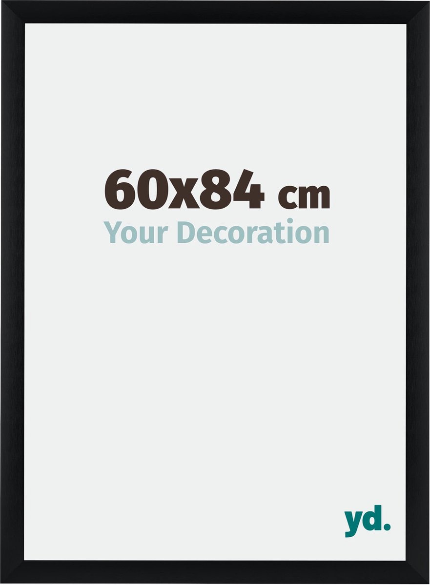 Bilderrahmen 60x84 cm - Schwarz Gebürstet - Aluminium - Tucson