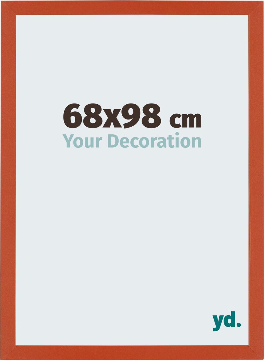 Bilderrahmen 68x98 cm - Orange - MDF - Mura