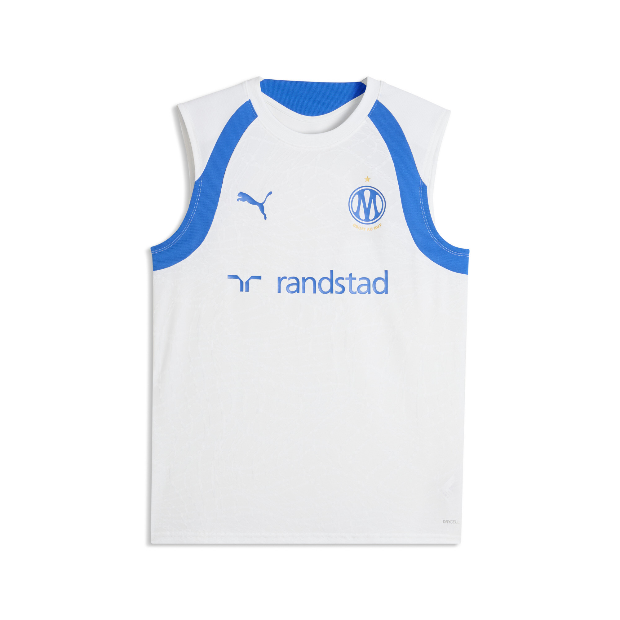 PUMA Olympique de Marseille Ärmelloses Trainingstrikot Herren, Accessoires, Weiß, 3XL