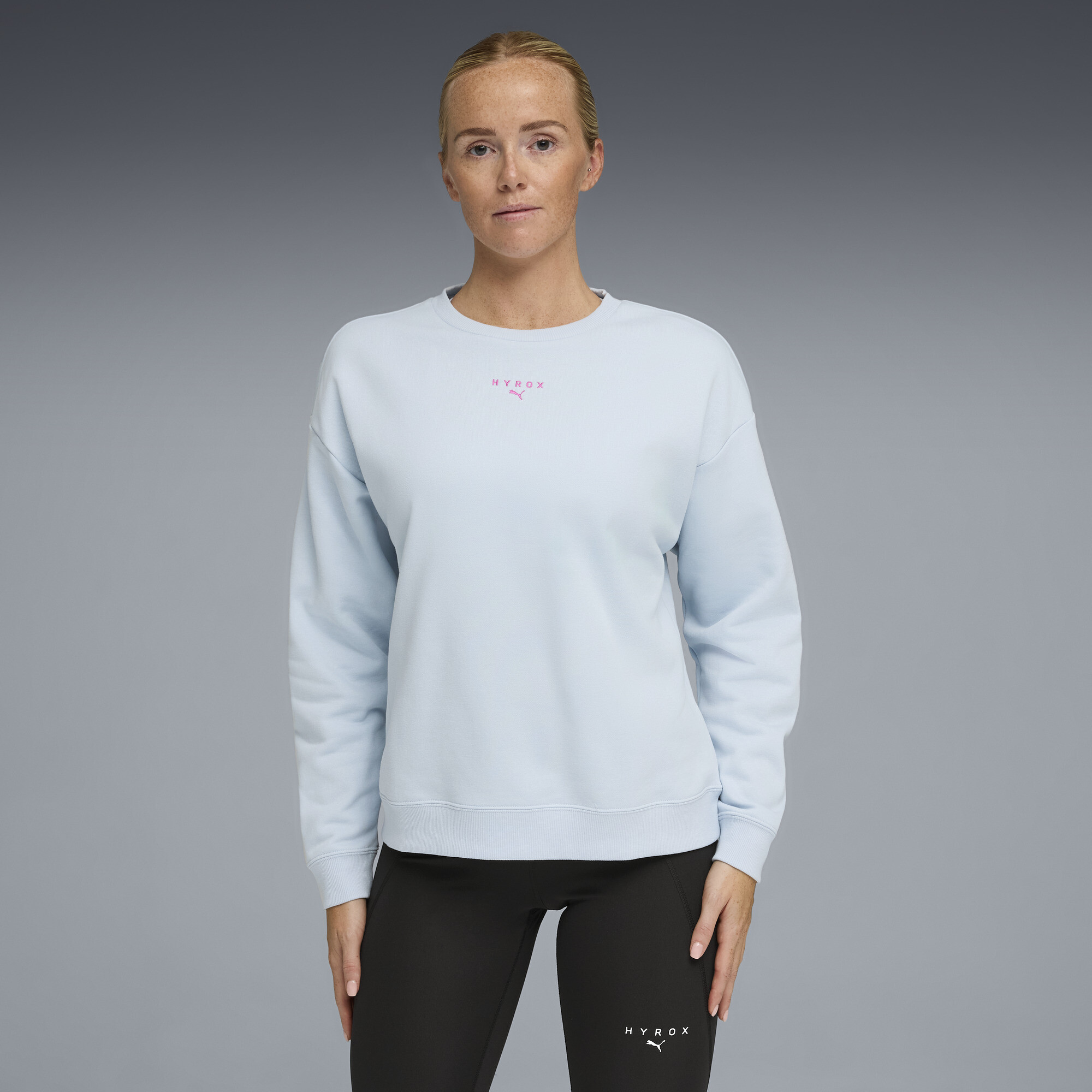 PUMA x HYROX Heavyweight Crew Sweatshirt Damen, Kleidung, Grau, 3XL