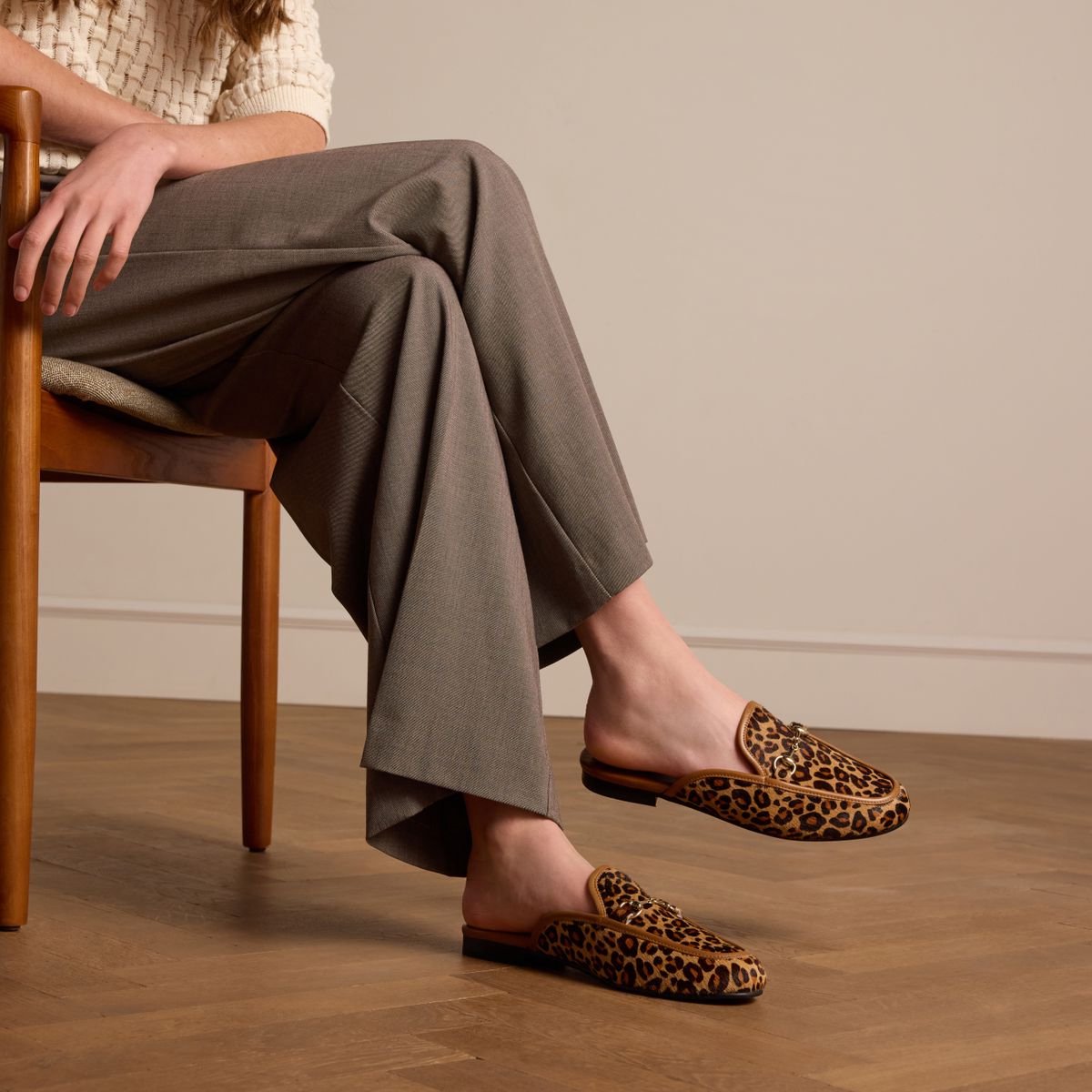 Mules mit Pantherprint