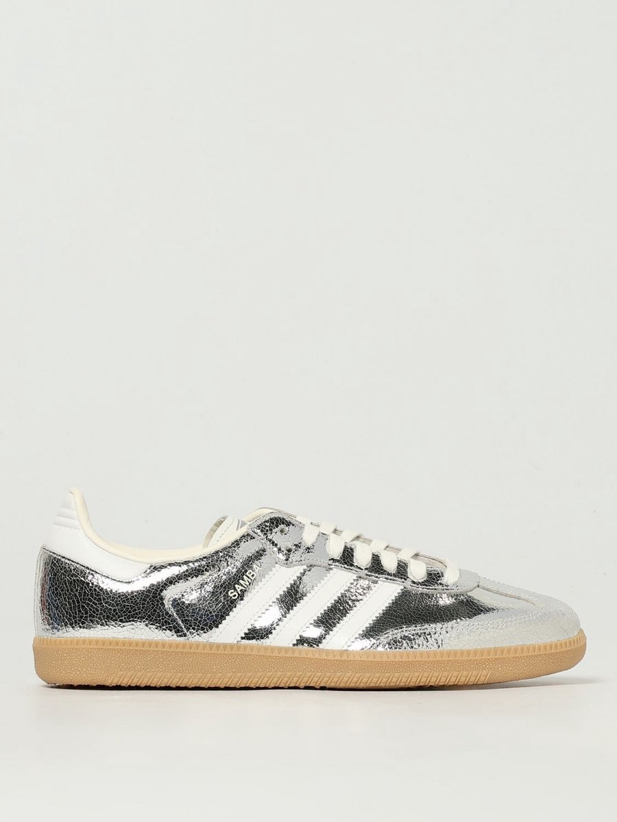 adidas  Samba OG Cracked Metallic Pack - Silber Damen Sneaker Silber-Metallic Schuhe-Weiß Core-Weiß JR0035 40⅔