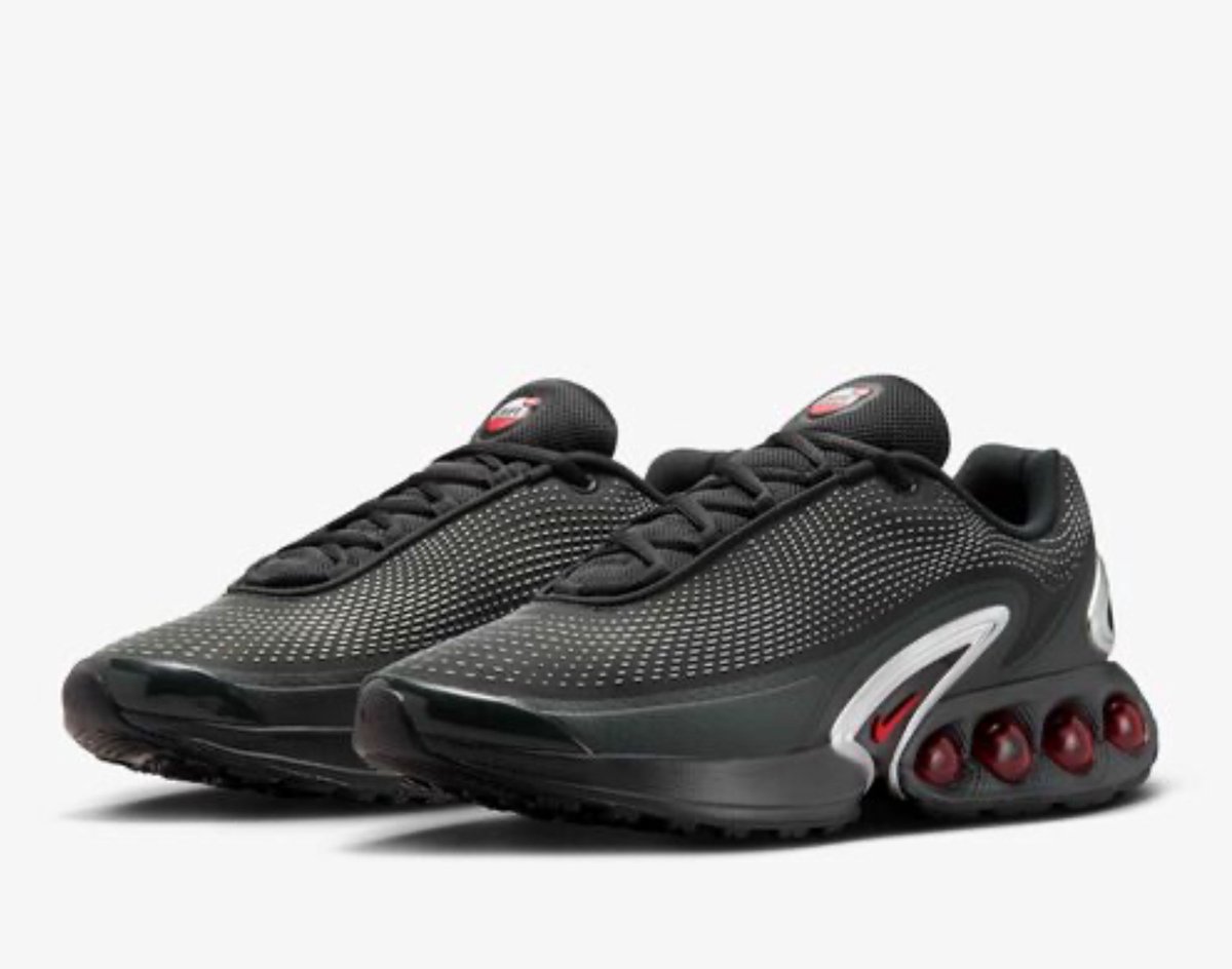 Nike Air Max DN Schwarz Metallic-Silber Rot Herren Sneaker University-Rot DV3337-016 42.5
