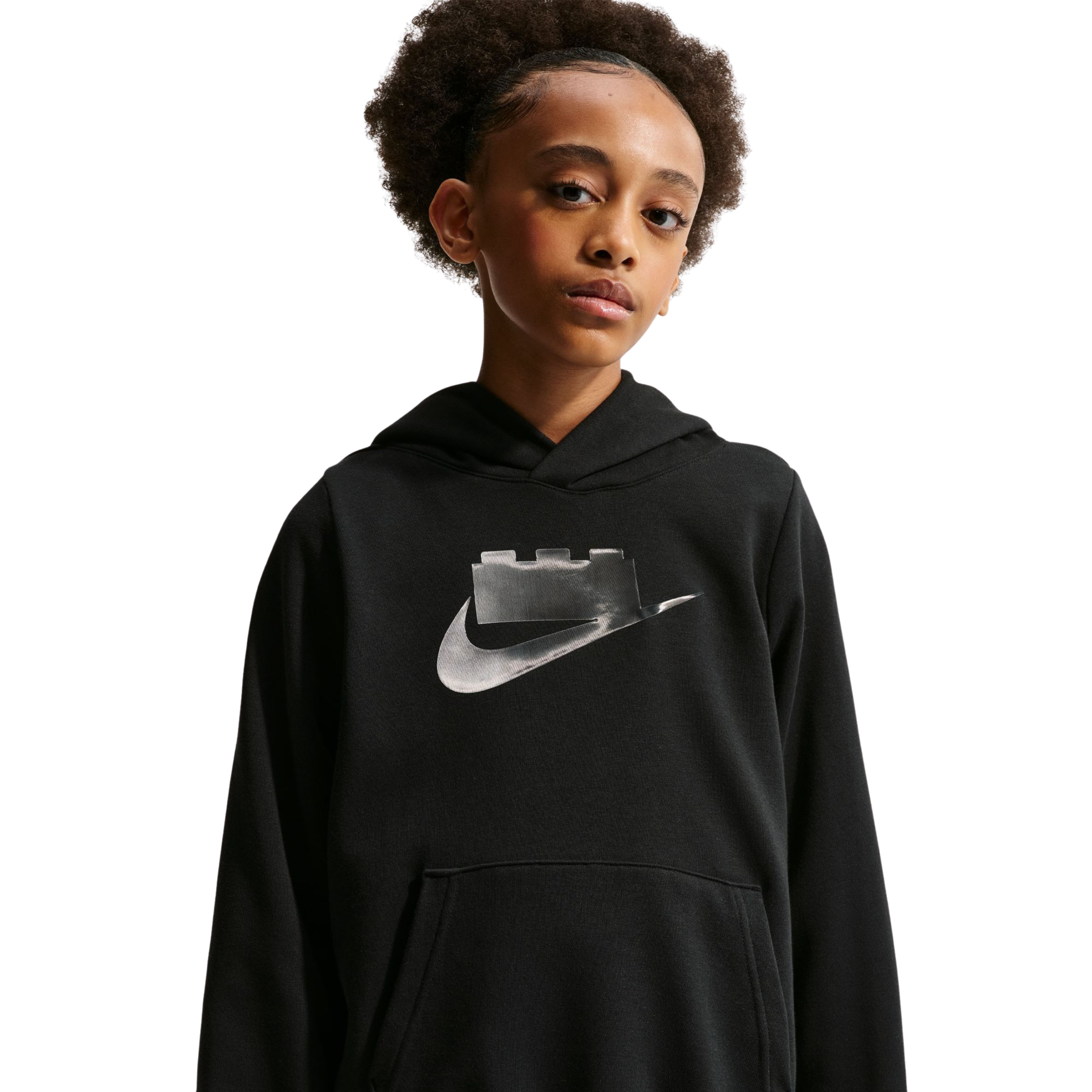 Nike x LEGO Sudadera con Capucha para Niños y Niñas Mayores (Negra)