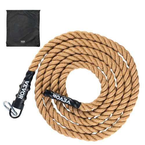 VEVOR 3,8 cm x 914,4 cm Klätterrep för Gym Fitness Styrketräning Hemträning