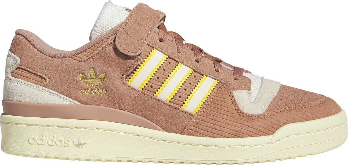 Adidas Forum 84 Low Clay Strata Unisex Sneaker Orange Creme-Weiß Kräftig-Gold FZ6293 38