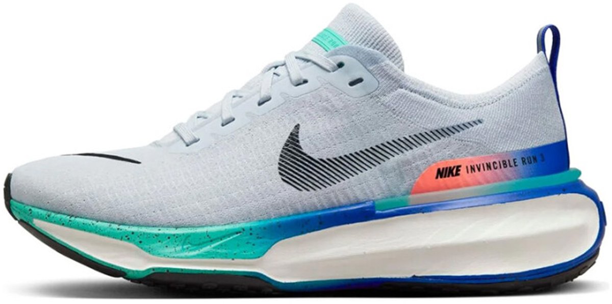 Nike ZoomX Invincible 3 Pure Platinum Cool Mint Herren Sneaker Blau Bright-Mango Schwarz HF4904-043 40