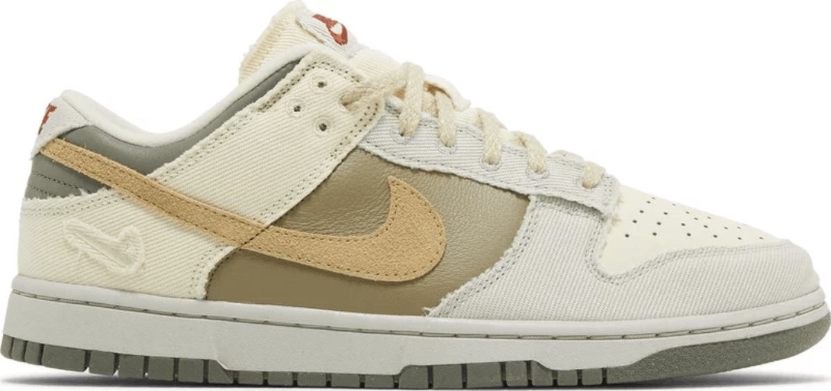 Nike Dunk Low Light Bone Dark Stucco Damen-Sneaker Creme Kokosmilch Sesam FZ4341-100 37.5