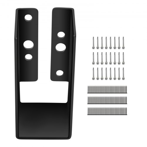 VEVOR Dold bjälklagsupphängning, 2 x 4" utomhusaccent med dold fläns, 12-pack Dolda bjälklagsfästen, Q235 stålplåt pulverlackerad Dold bjälklagsupphängning för framsida, för 2 x 4" balksväng