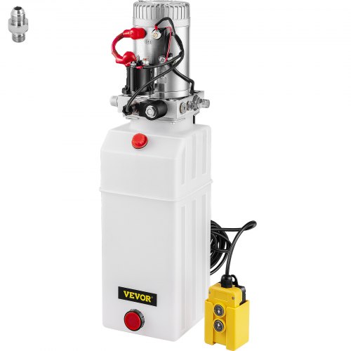 VEVOR hydraulaggregat 12V hydraulmotor hydraulpump, hydraulpump för tippvagn hydraulaggregat