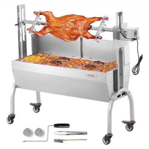 VEVOR Roaster Spit Rotisserie BBQ Grill Gris Lamm Kyckling Roaster 52W 198LBS