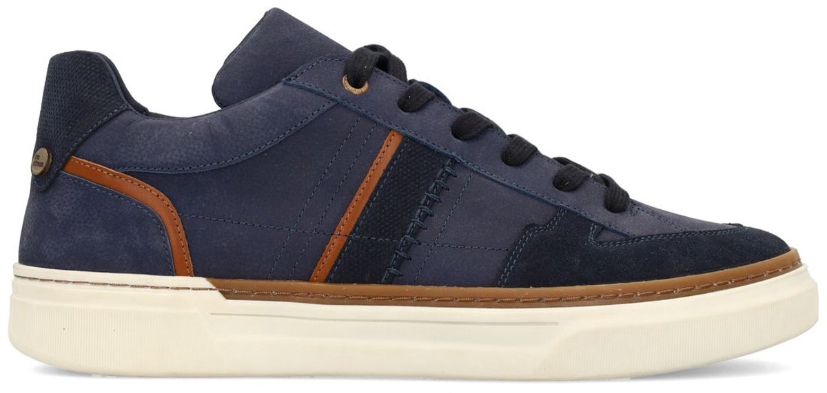 Blaue Nubuk-Sneaker