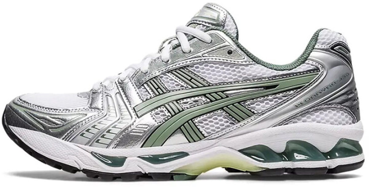 ASICS Gel Kayano 14 Rein Silber Schiefergrau Herren Sneaker Weiß 1201A019-107 44.5
