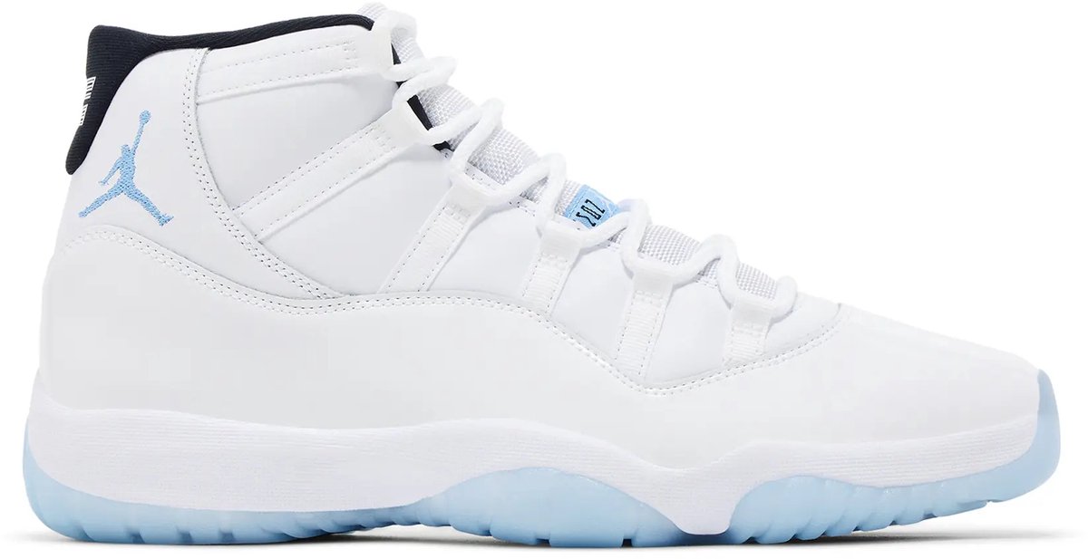 Air Jordan 11 Retro Legend Blue / Columbia 2024 Herren Sneaker Weiß Schwarz CT8012-104 45.5