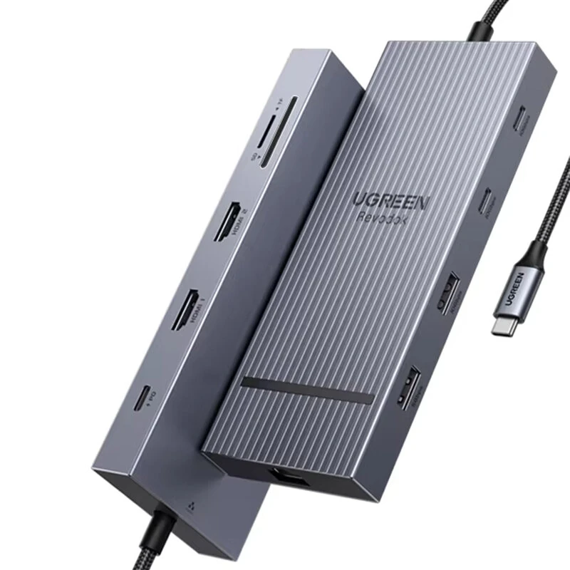 UGREEN CM866 10 in 1 Typ-C Dockingstation USB Hubs mit PD 100W 4K60Hz HD USB-A 3.2 USB-C 3.2 / 10 Gbps USB-A3.0 / 5Gbps