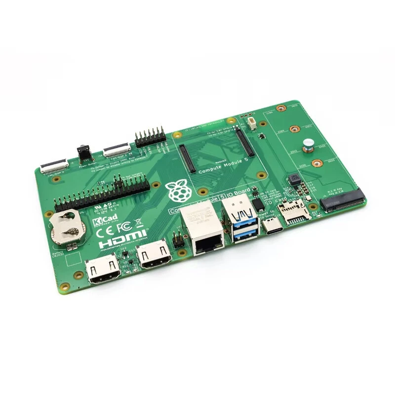 IO-Erweiterungsplatine für das Raspberry Pi Compute Module 5 IO Expansion Board CM5IO M.2M Key PCIe mit reichen Schnitts