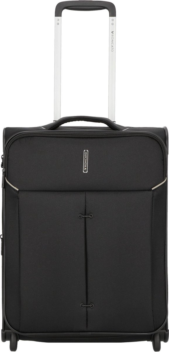 Roncato Ironik 2.0 Kabinen-trolley 2 Rollen 55x40x20/23 Cm Erweiterbar - Schwarz