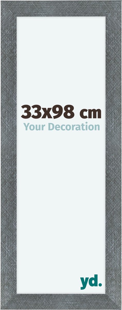 Bilderrahmen 33x98 cm - Eisen Gewischt - MDF - Como
