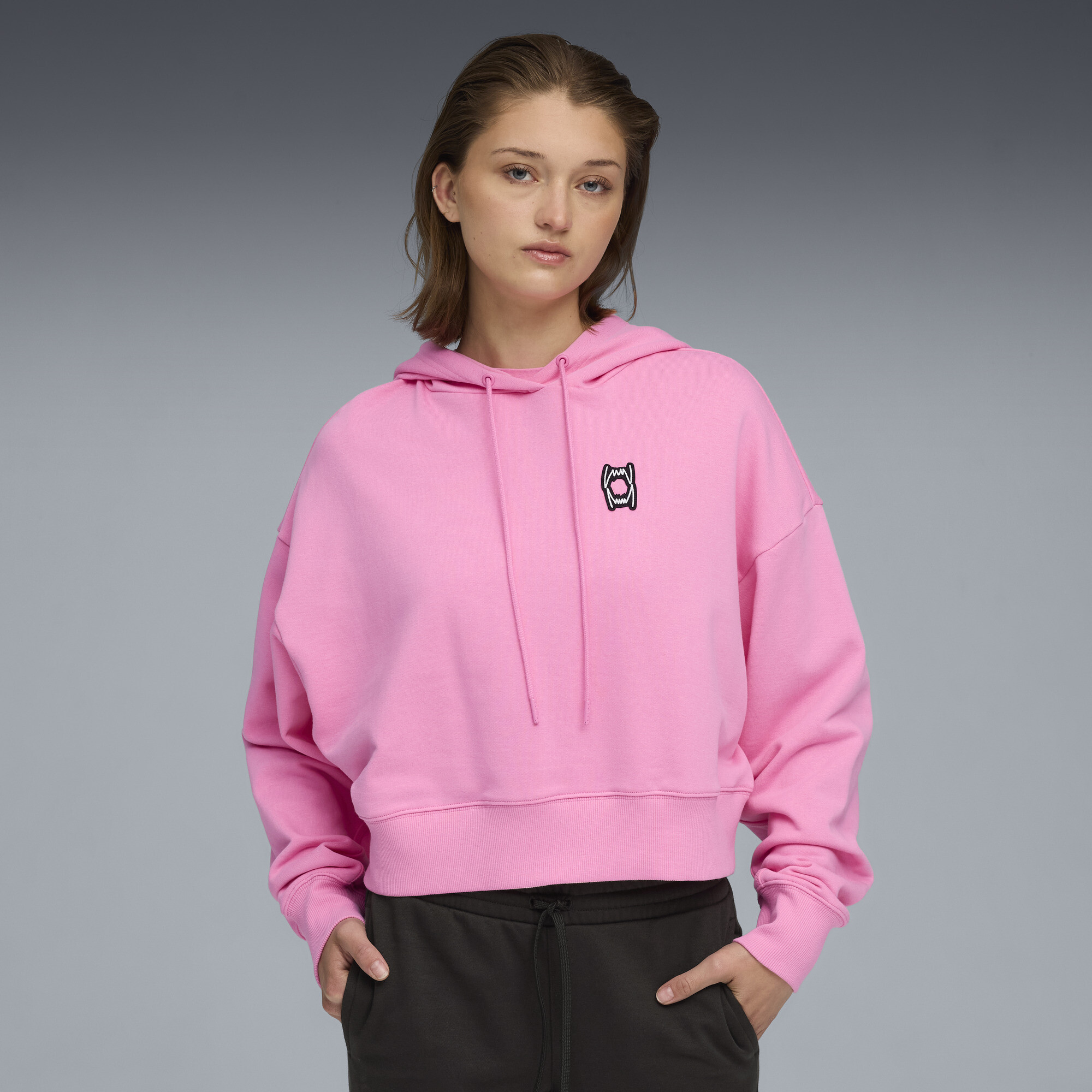 PUMA Pivot Basketballhoodie Damen, Kleidung, Rosa, M