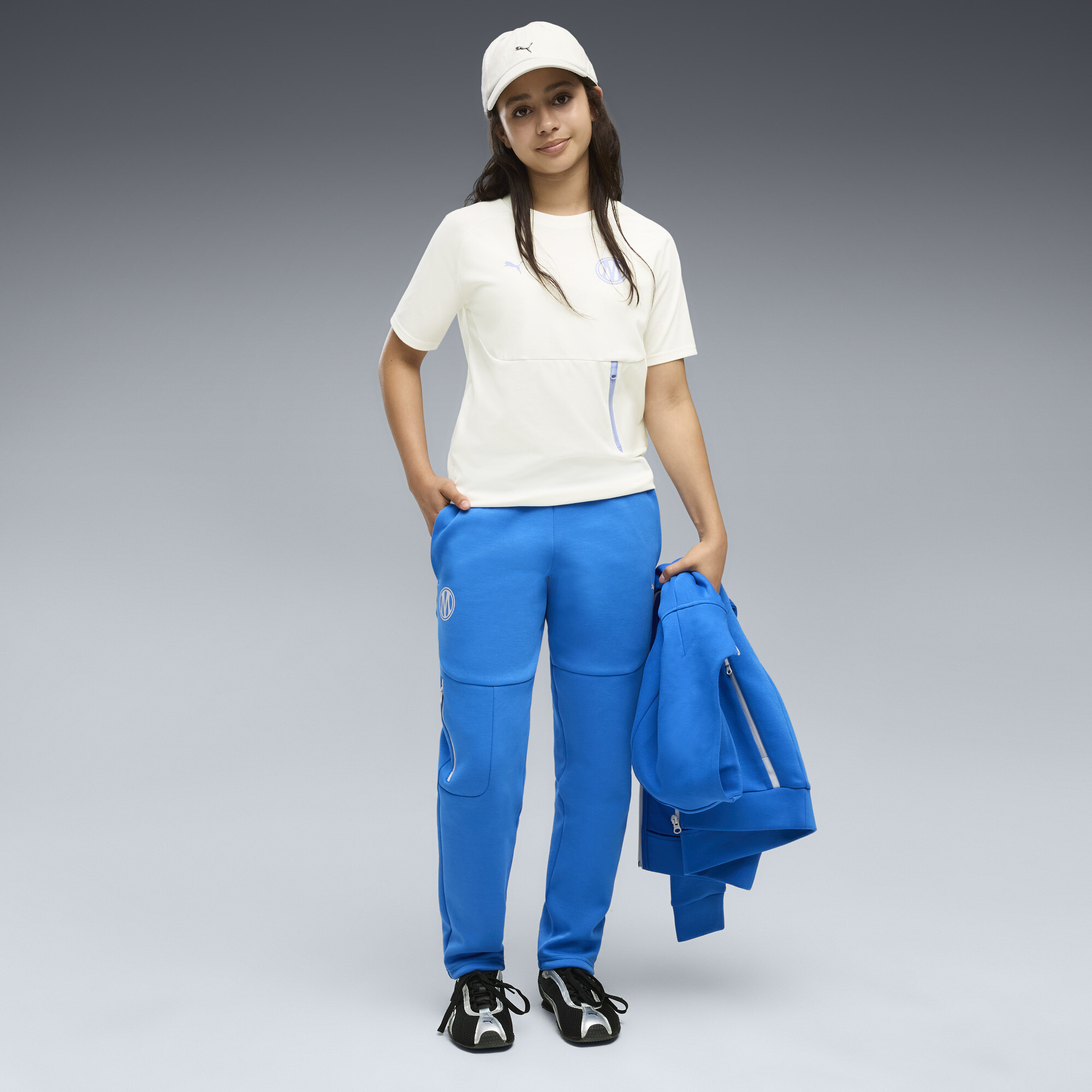 Olympique de Marseille PUMATECH Jogginghose Teenager, Accessoires, Blau, 9-10Y