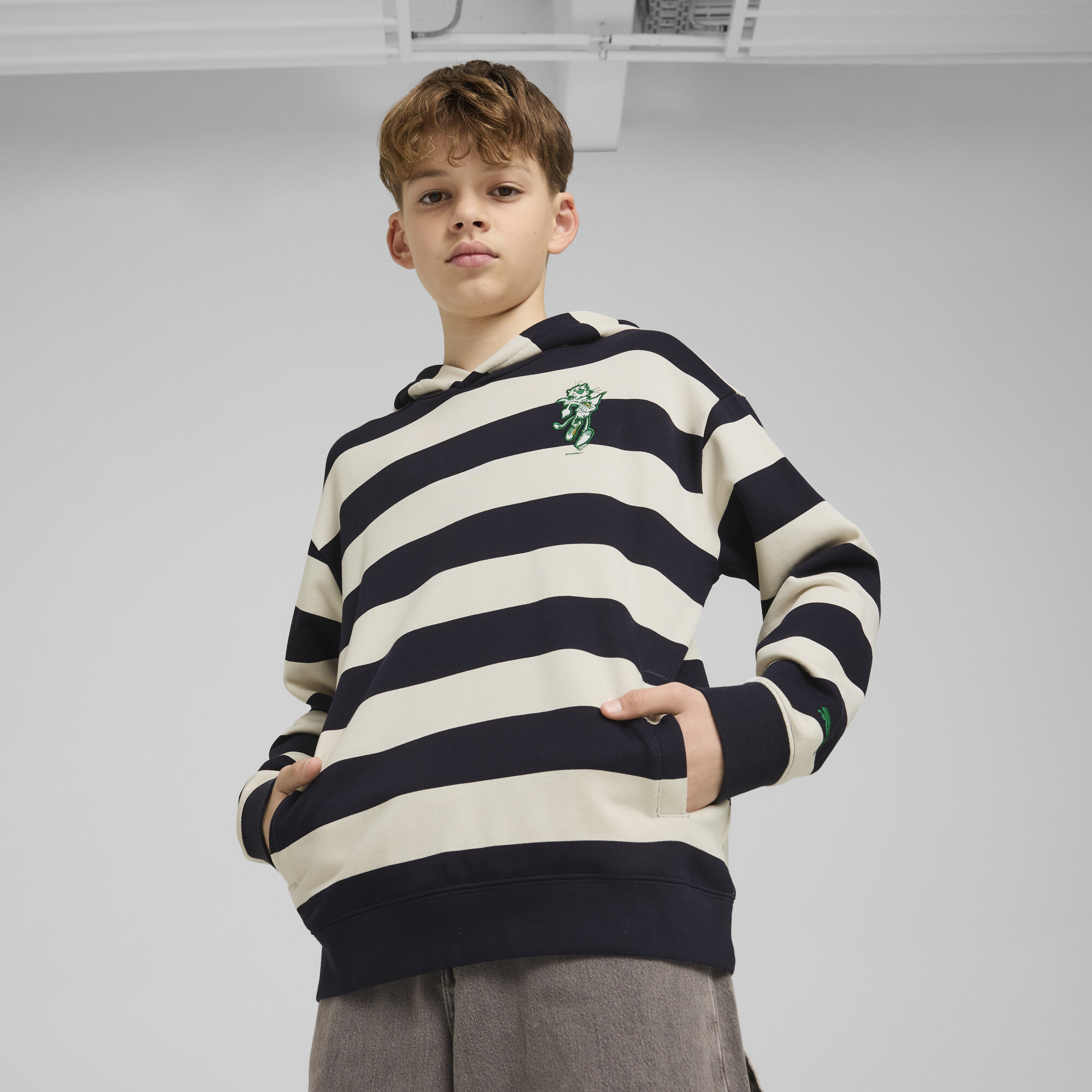 SUPER PUMA Graphic Hoodie Teenager, Kleidung, Weiß, 7-8Y