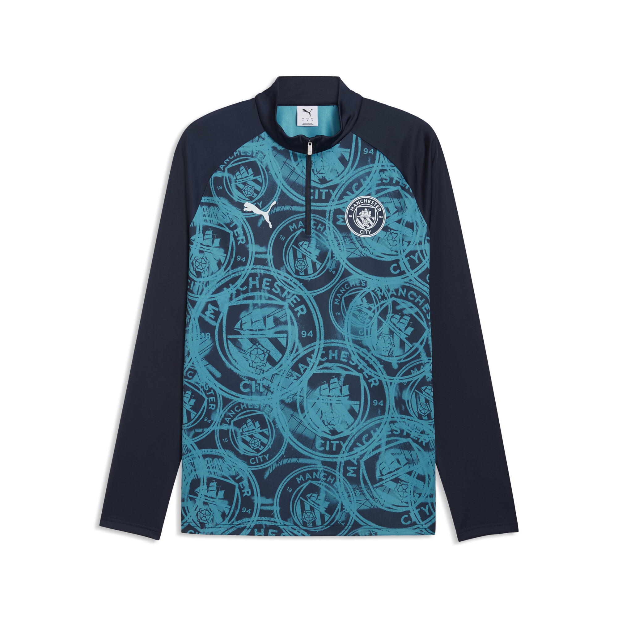 PUMA Manchester City Aufwärmoberteil Herren, Accessoires, Blau, XXL