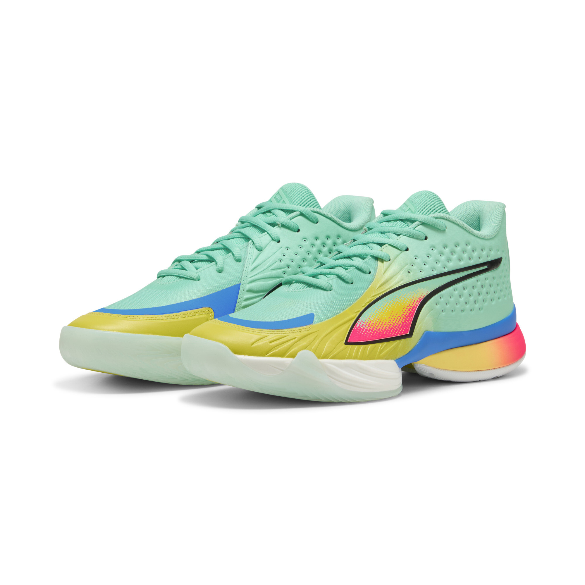 PUMA Stewie 5 Turbo Basketballschuhe Damen, Accessoires, Grün, 46.5