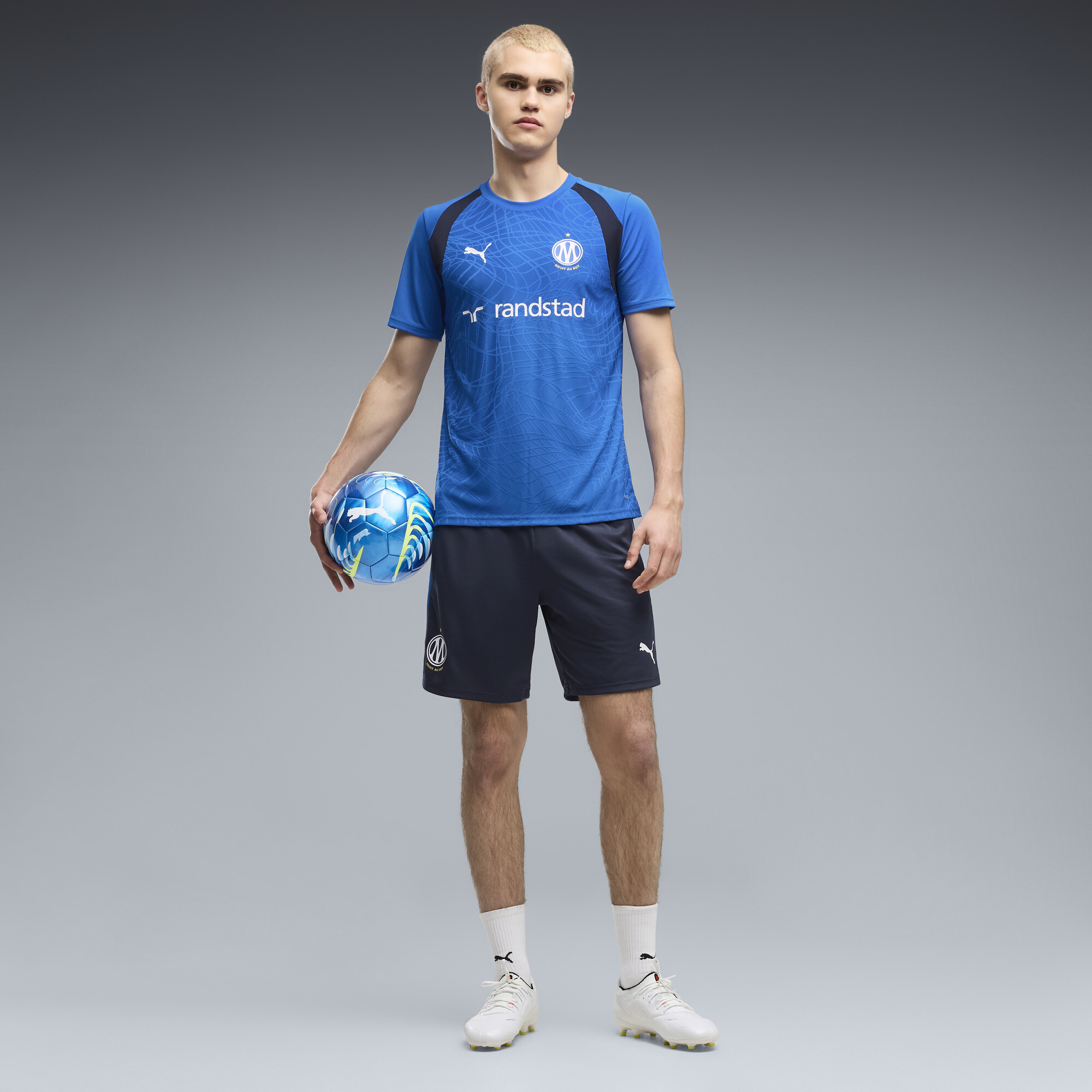 PUMA Olympique de Marseille Slim Trainingsshorts Herren, Accessoires, Blau, S