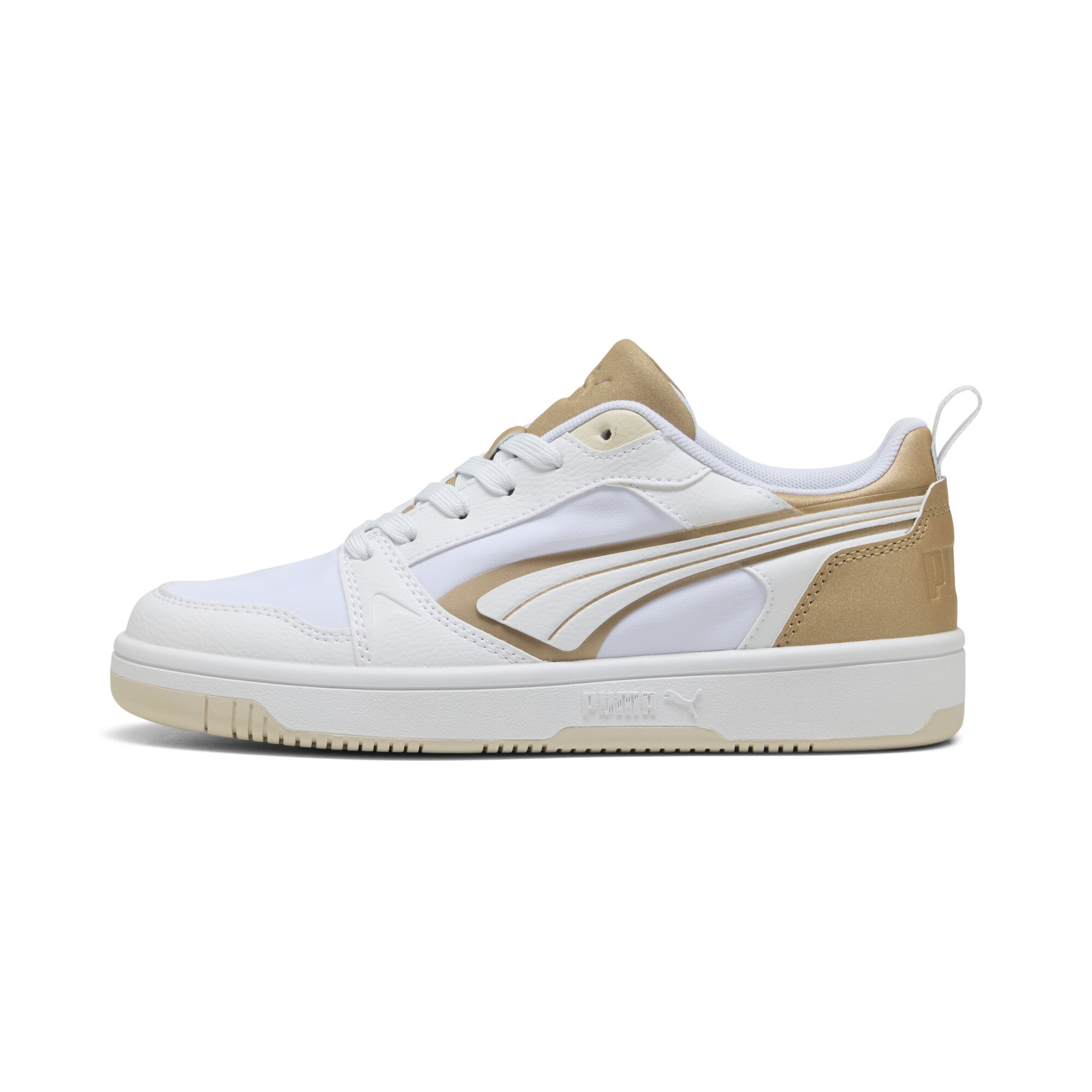 PUMA Rebound v6 Aqua Metallischs Sneakers mit niedrigem Schaft Unisex, Schuhe, Weiß, 38.5