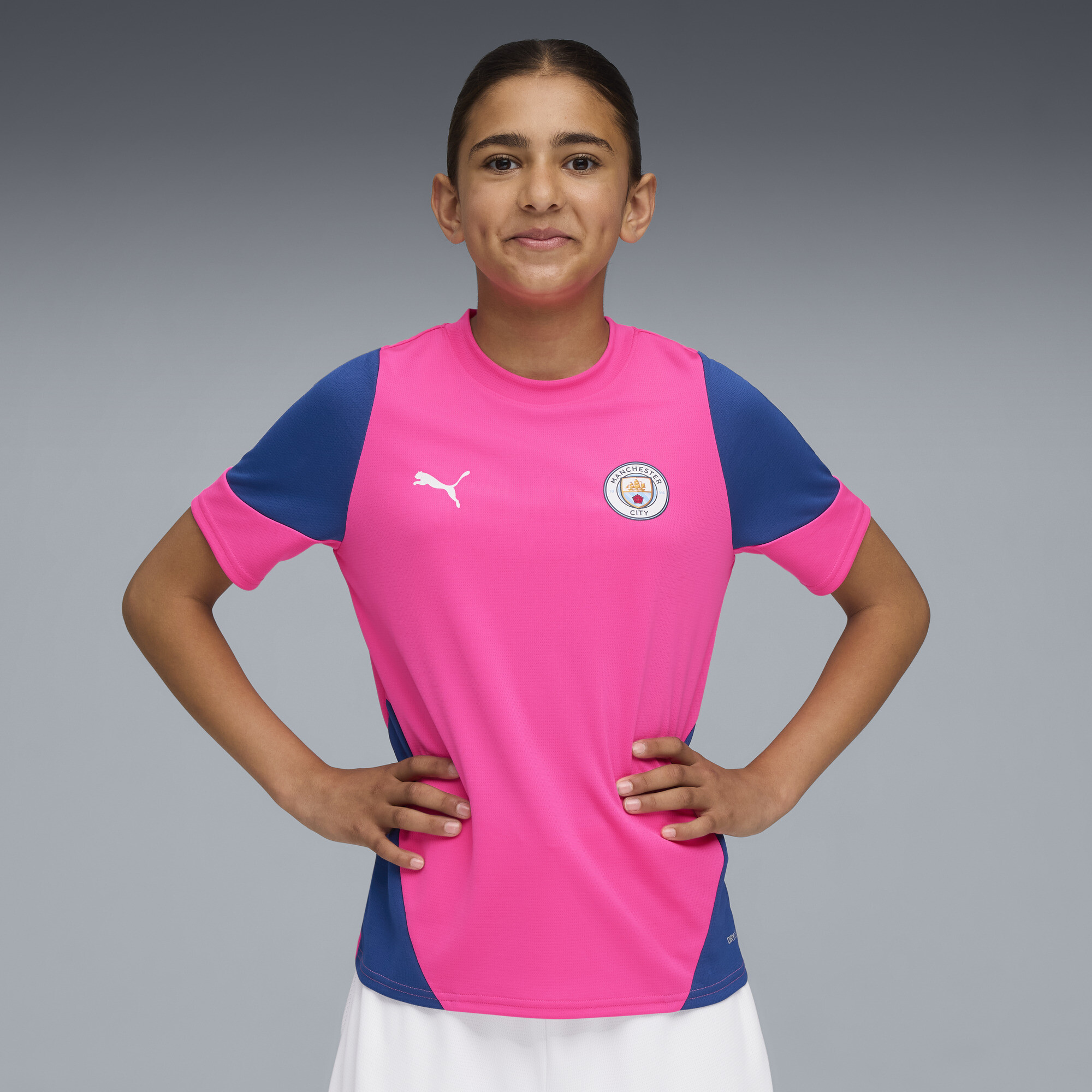 PUMA Manchester City Trainingstrikot Teenager, Kleidung, Rosa, 5-6Y