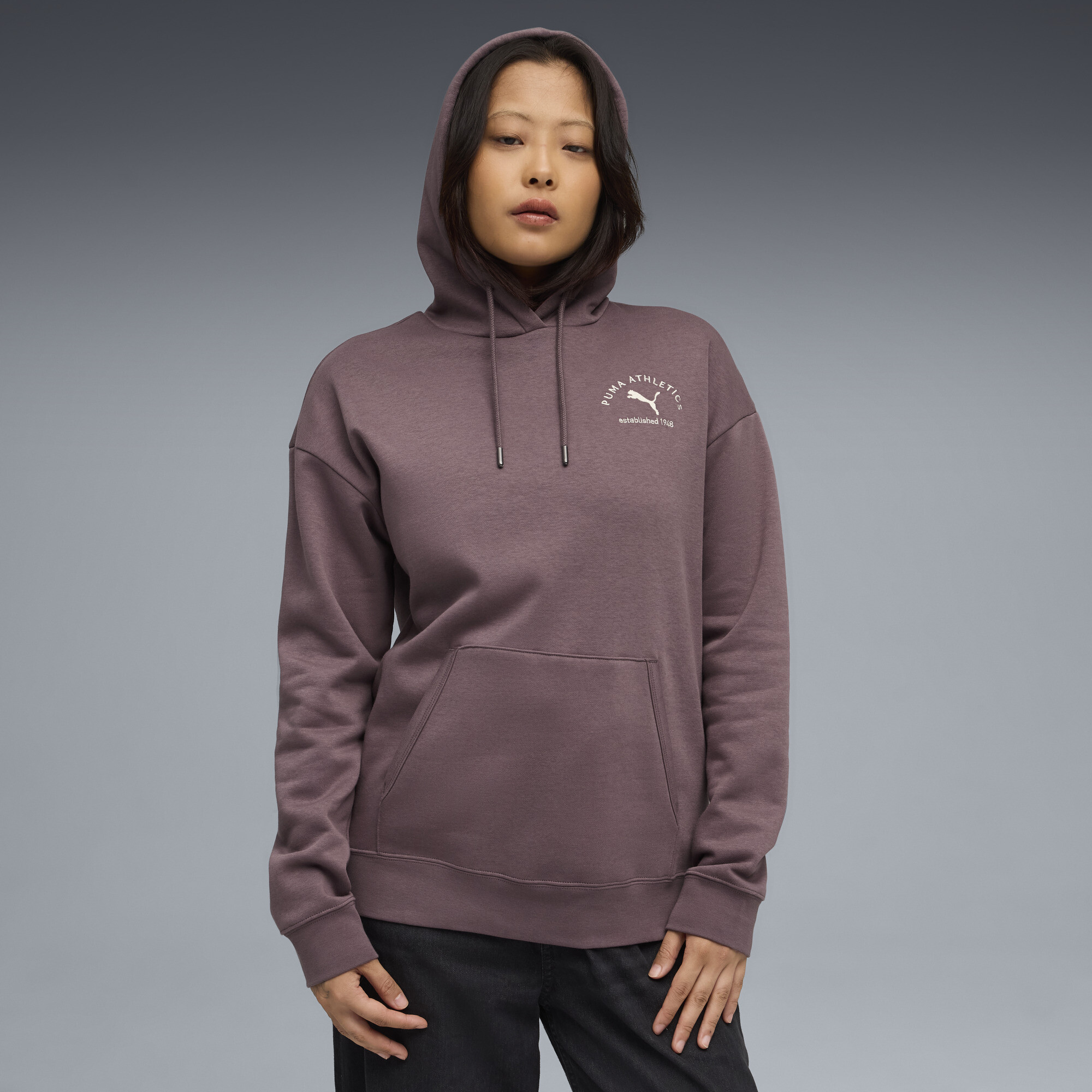 PUMA Class Relaxed Hoodie Damen, Kleidung, Lila, L