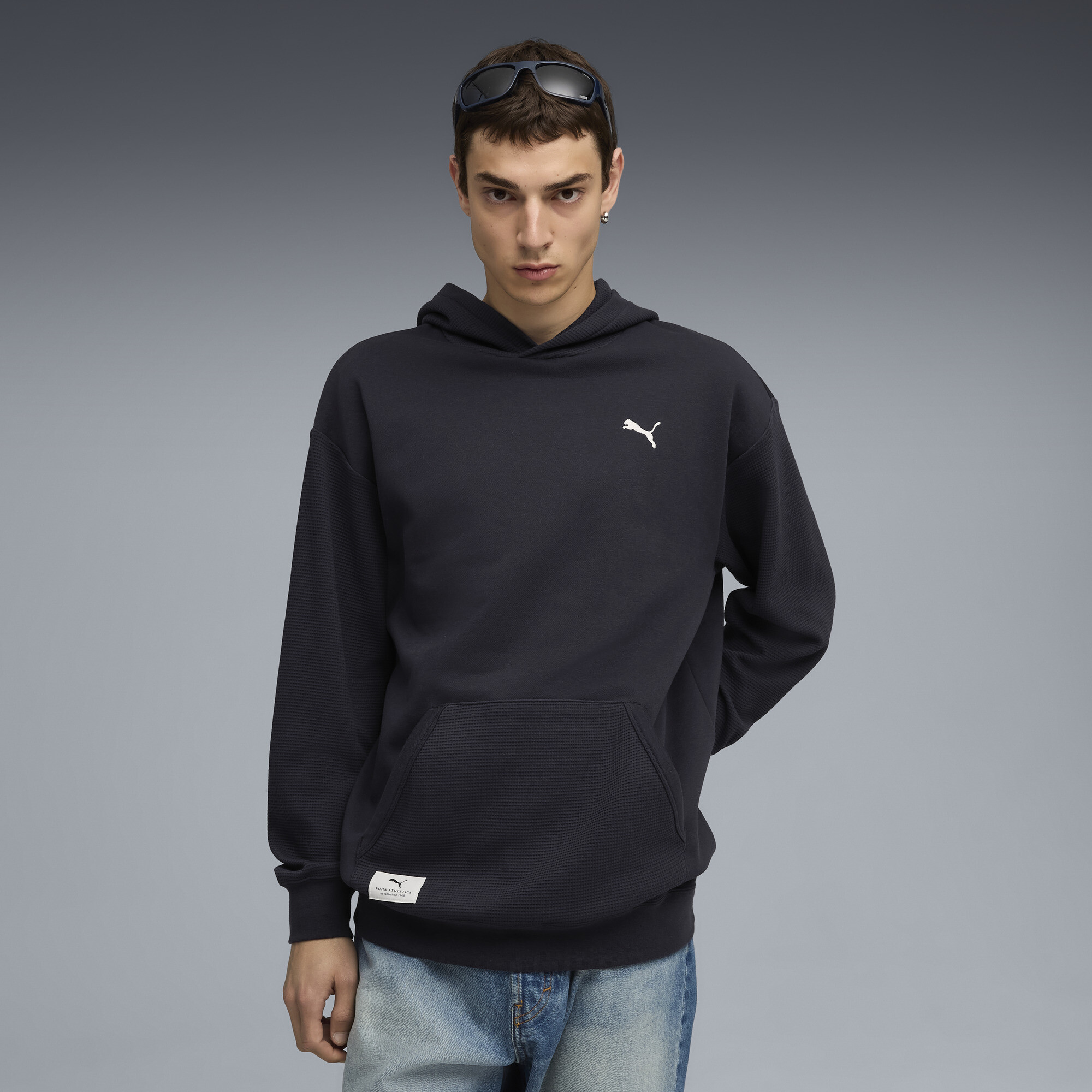 PUMA Class Relaxed Hoodie Herren, Kleidung, Blau, XS