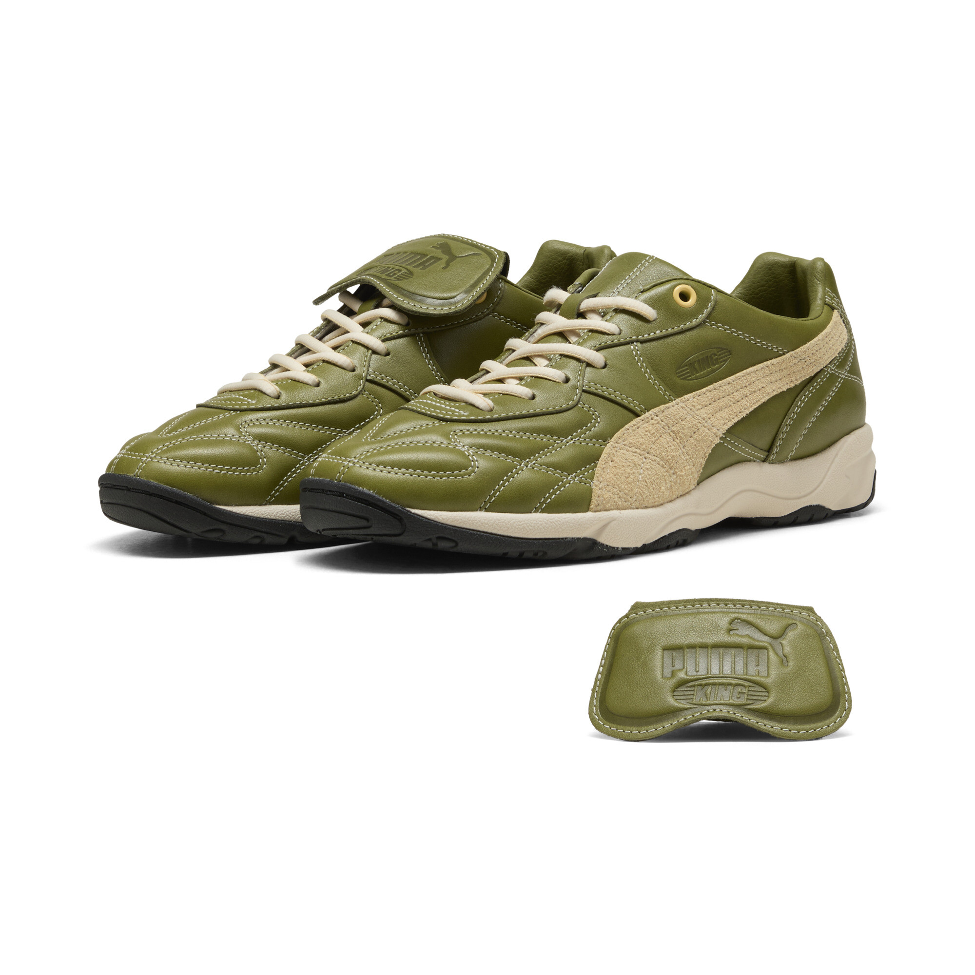PUMA KING Indoor Mix Sneakers Unisex, Accessoires, Grün, 37.5