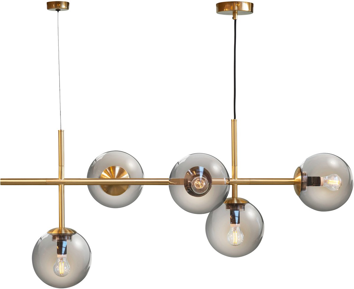Como Pendelleuchte Brass Dyberg Larsen - Wohnzimmer - Glas - Mehrflammig