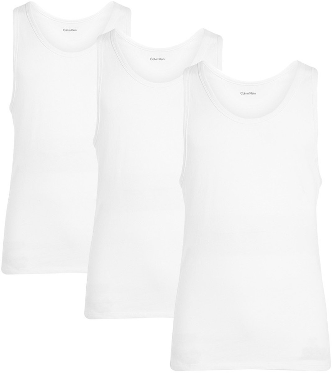Calvin Klein Cotton Stretch Blend Tanks 3-Pack Str. XXXL