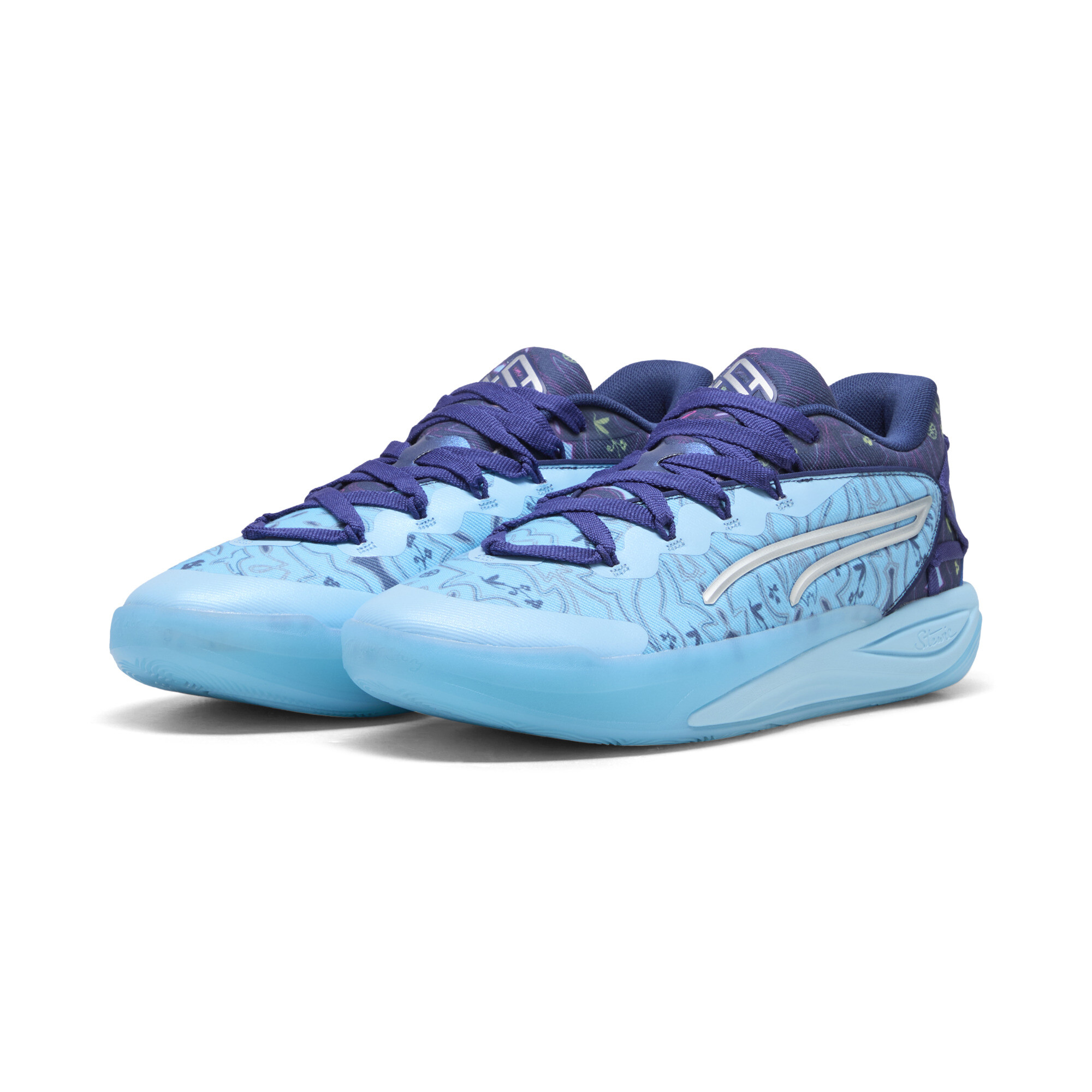 PUMA Stewie 4 Most Wanted Basketballschuhe Damen, Accessoires, Blau, 47.5