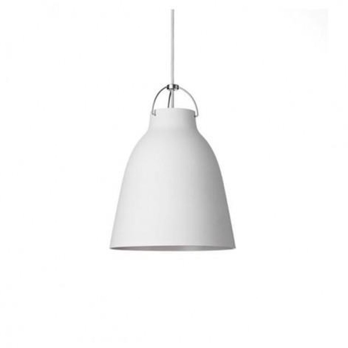 Caravaggio™ P2 Pendelleuchte Matt Weiß Caravaggio P2 FRITZ HANSEN - Wohnzimmer - Design - Metall - Einflammig