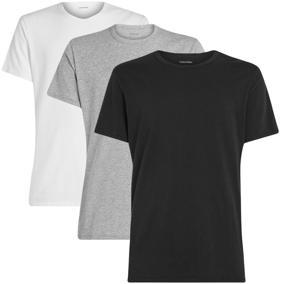 Calvin Klein Slim Short Sleeve Crew Necks 3-Pack Str. L