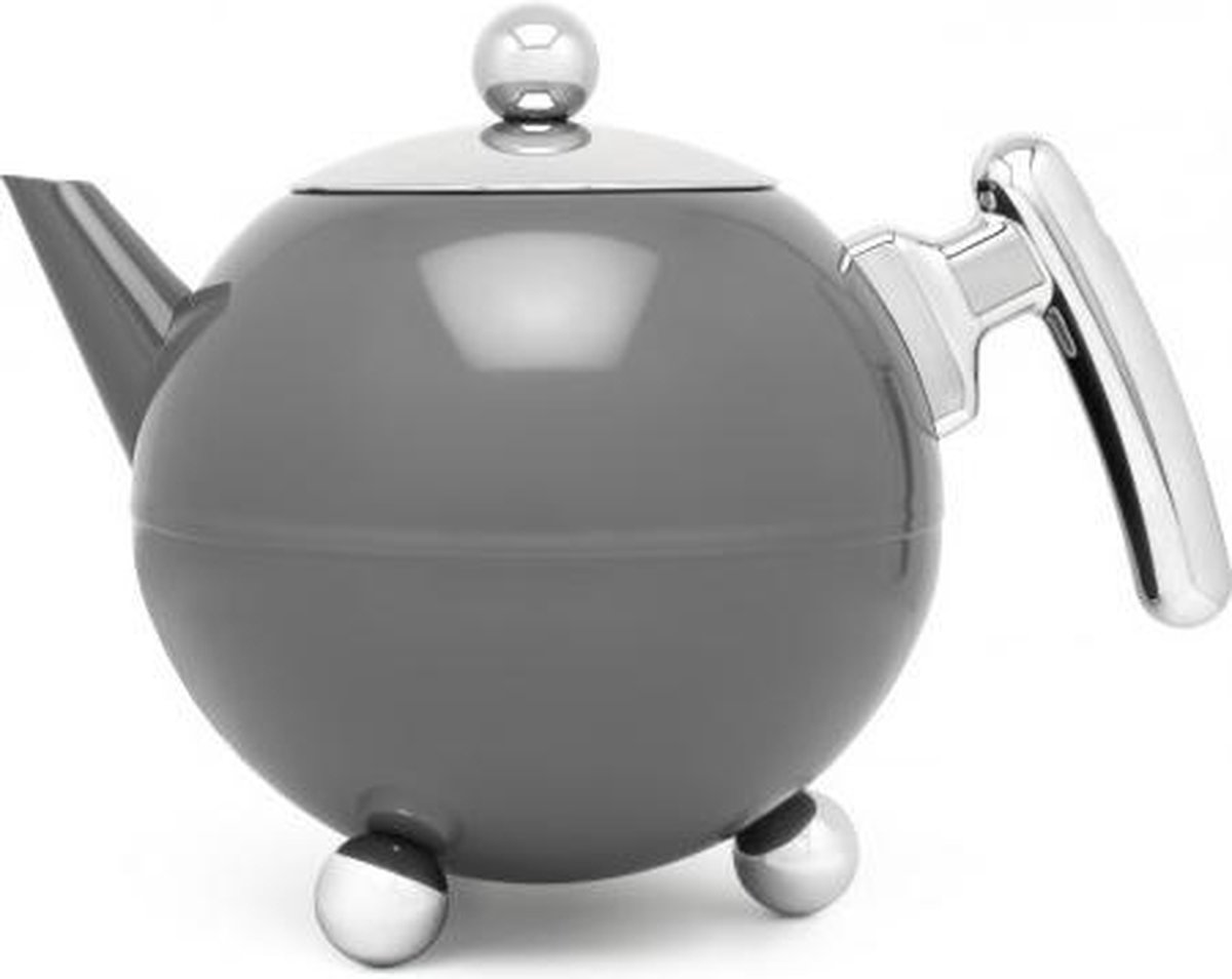 Bredemeijer Duet® Bella Ronde, Cool Grey, chromium fittings