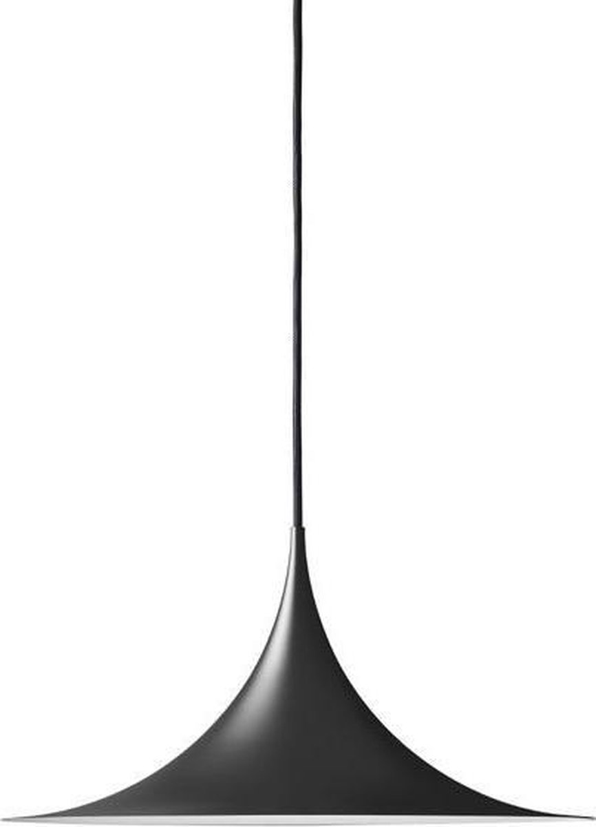 Semi Pendelleuchte Ø47 Matt Schwarz GUBI - Wohnzimmer - Design - Metall - Einflammig
