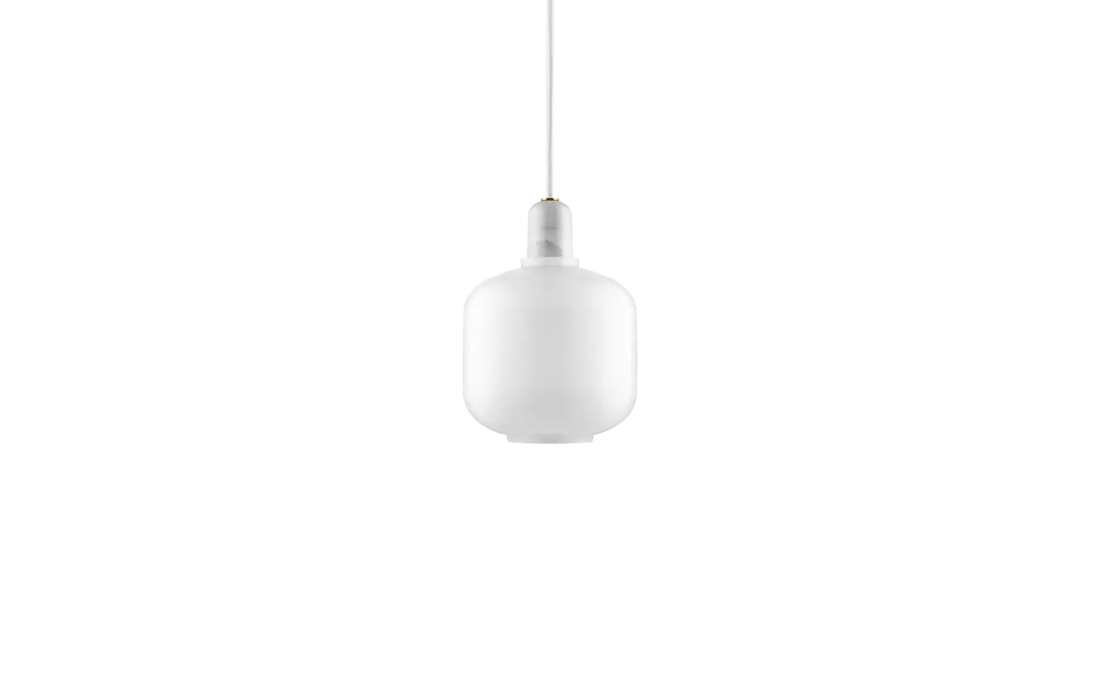 Amp Pendelleuchte Small Weiß/Weiß Normann Copenhagen - Wohnzimmer - Glas