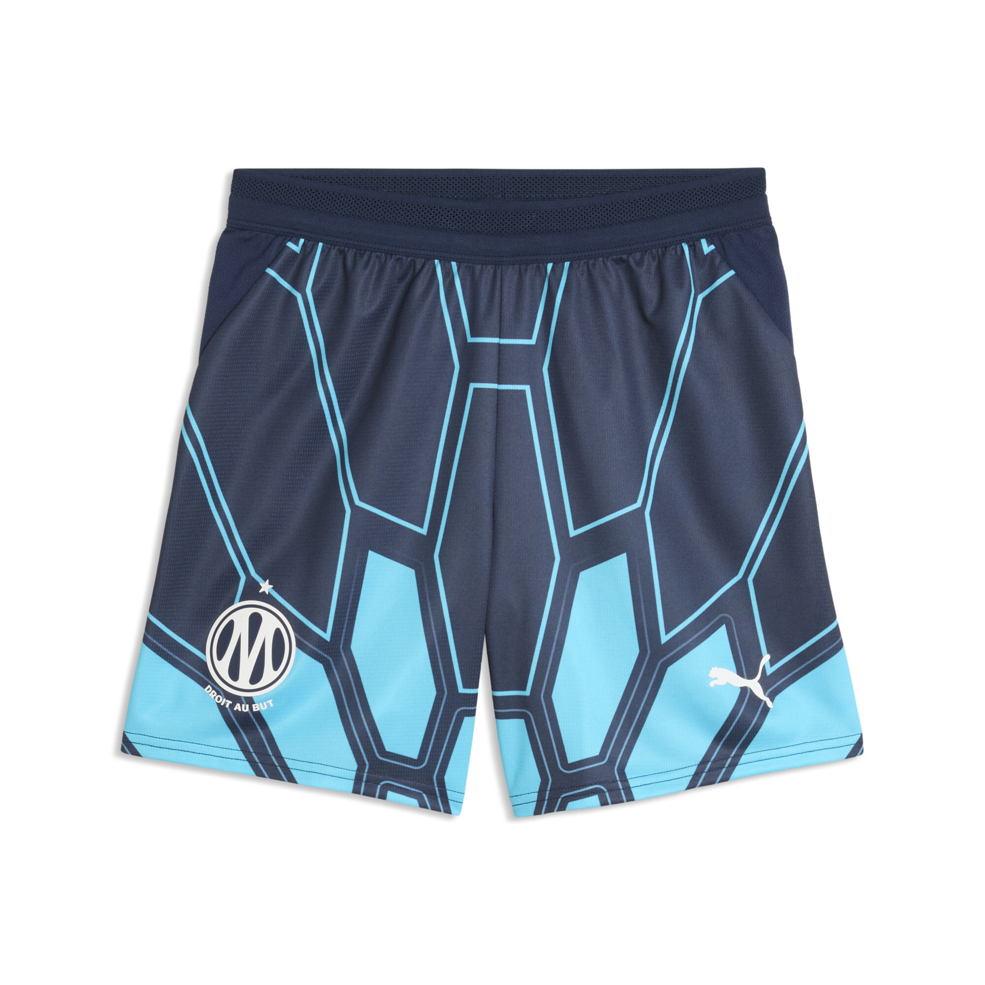 PUMA Olympique de Marseille Torwartshorts Teenager, Accessoires, Blau, 7-8Y