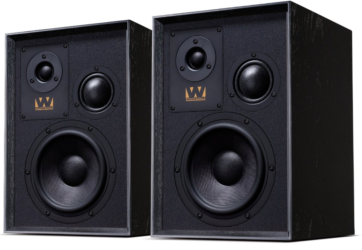Wharfedale Super Denton -Paarpreis, Regallautsprecher (schwarz)