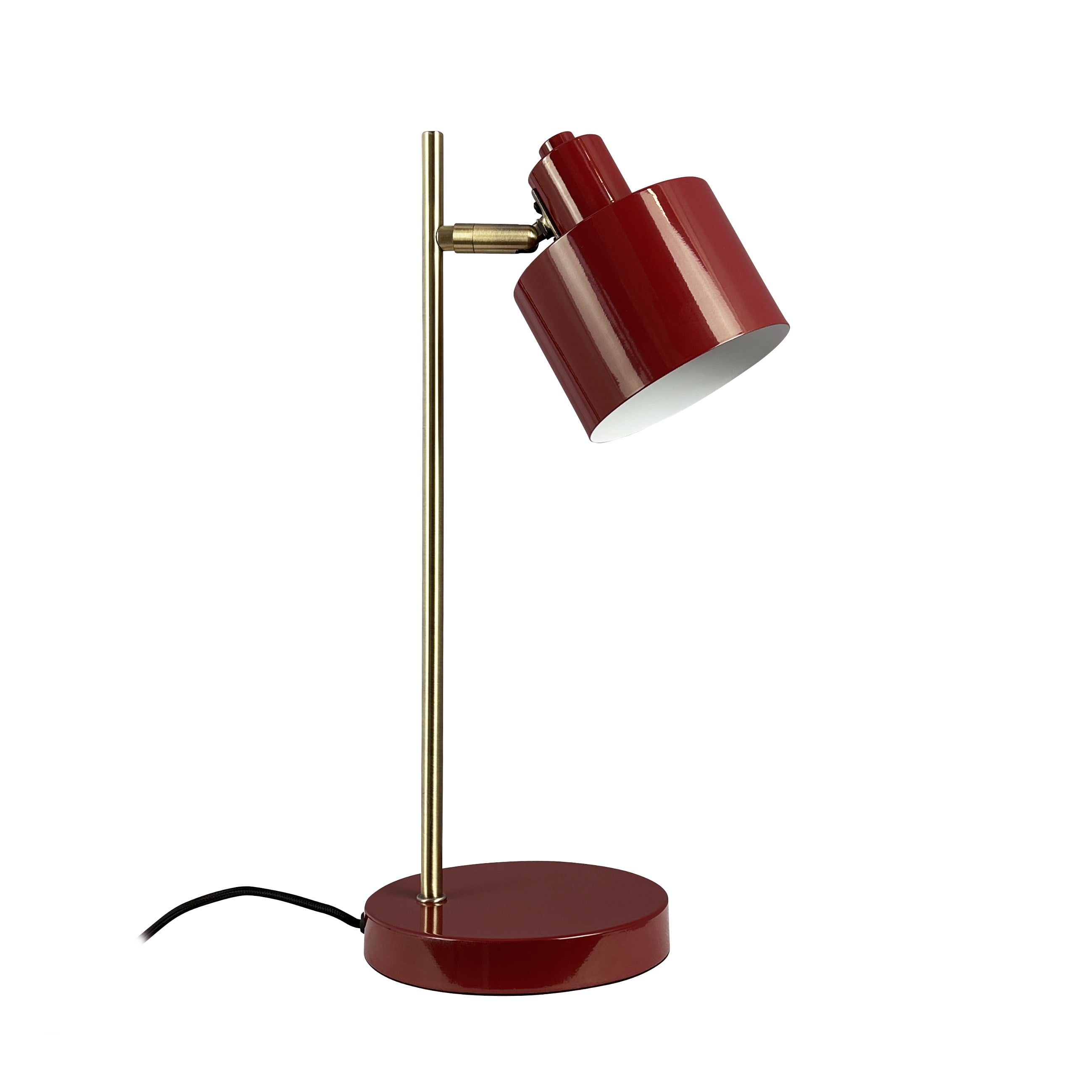 Ocean Tischleuchte Dunkel Rot/Messing Dyberg Larsen - Wohnzimmer - Design - Metall - Einflammig